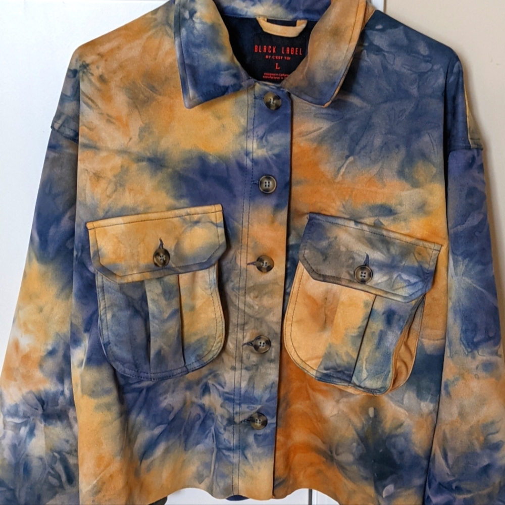 Tie & Dye Cropped Jacket